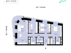 3-ком, 117.75 кв.м., 7/13эт.
