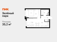 1-ком, 35.20 кв.м., 13/28эт.