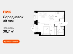1-ком, 38.70 кв.м., 6/16эт.